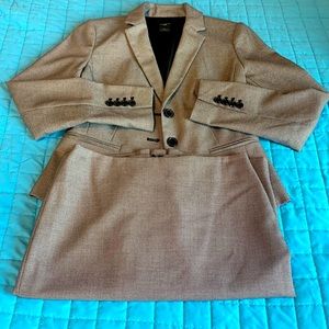 Ann Taylor Suit Jacket Dark Grey Size 0P